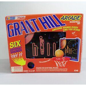 Vintage Grant‎ Hill Arcade Basketball Set Ohio Art Sounds 1995 Over The Door NBA